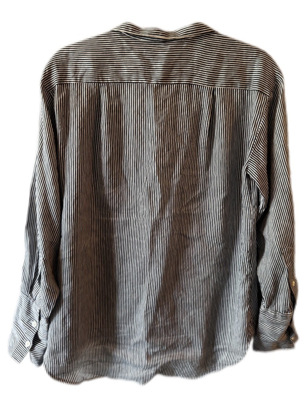 FRAME Women's Navy White Striped Button Down Shirt XS - Picture 3 of 4